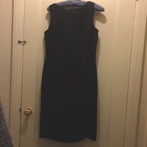 Classic Talbots P4 Black silk lined Sheath dress